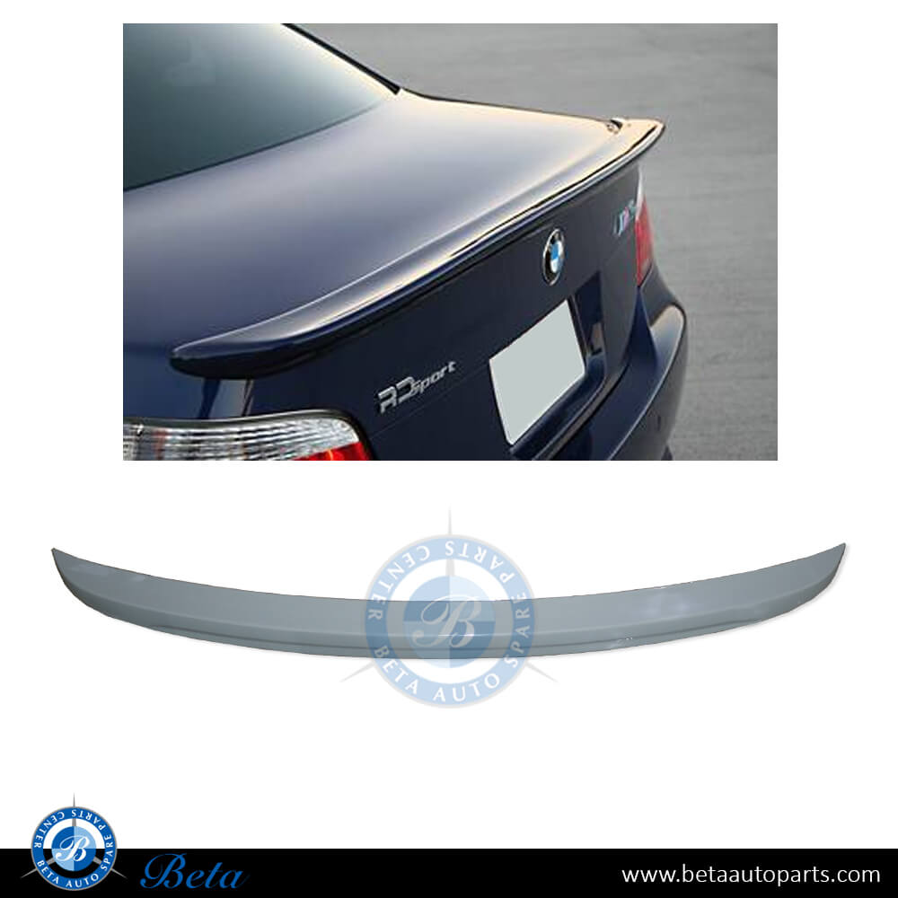 Trunk Spoiler M Look for BMW 5 Series E60 2003-2009 models, Part Number 51710148785 Trunk Spoiler M Look for BMW 5 Series E60 2003-2009 models, Part Number 51710148785